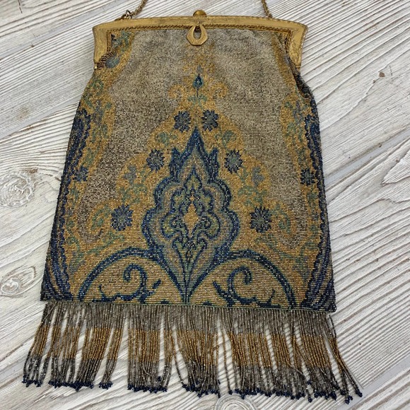 Vintage Beaded Parisian Flapper Purse/Handbag (HG) - Picture 2 of 10